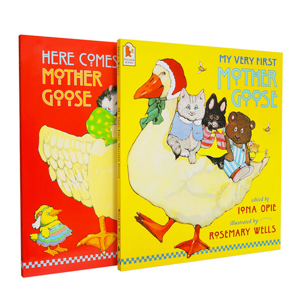 [點讀] My Very First Mother Goose & Here Comes Mother Goose 鵝媽媽英文童謠兒歌集 (2冊)(適合0-9歲)｜廖彩杏有聲書單推薦 - Little Llama 小羊駝雜貨店