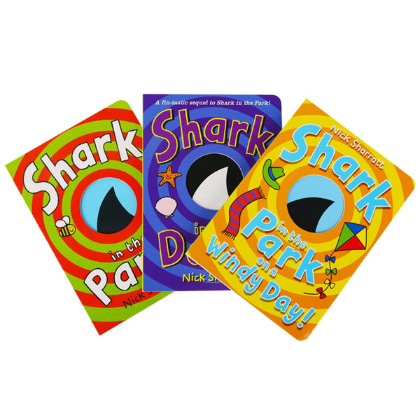 [點讀] Three Little Sharks 三隻小鯊魚 英文紙板繪本書 (3冊)(適合2-8歲)｜吳敏蘭有聲書單 - Little Llama 小羊駝雜貨店
