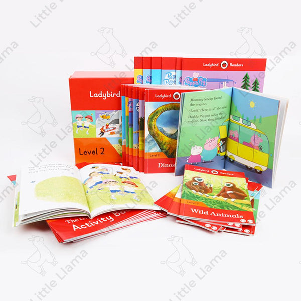 [點讀] Ladybird Readers Level 2 快樂瓢蟲第二階 英文分級繪本 (15冊書＋15本練習冊)(送點讀詞卡)(適合4-9歲)｜經典童話 薑餅人 小紅帽 - Little Llama 小羊駝雜貨店