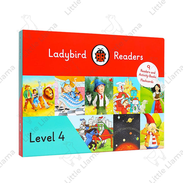 [點讀] Ladybird Readers Level 4 快樂瓢蟲第三階 英文分級繪本 (9冊書＋9本練習冊)(送單詞卡)(適合7-10歲)｜經典文學故事 - Little Llama 小羊駝雜貨店