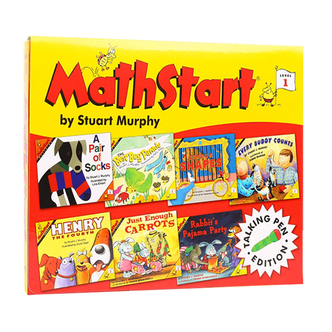 點讀] MathStart Level 1 Set 1 數學啟蒙第一輯英文原版繪本(7冊)(適合4歲以上)｜STEAM科普讀物教材】小朋友書–  Little Llama 小羊駝雜貨店
