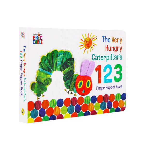 [點讀] Eric Carle: The Very Hungry Caterpillar's 123 Finger Puppet Book 艾瑞卡爾毛毛蟲指偶書 (適合0-3歲)｜早教英語紙板繪本 - Little Llama 小羊駝雜貨店
