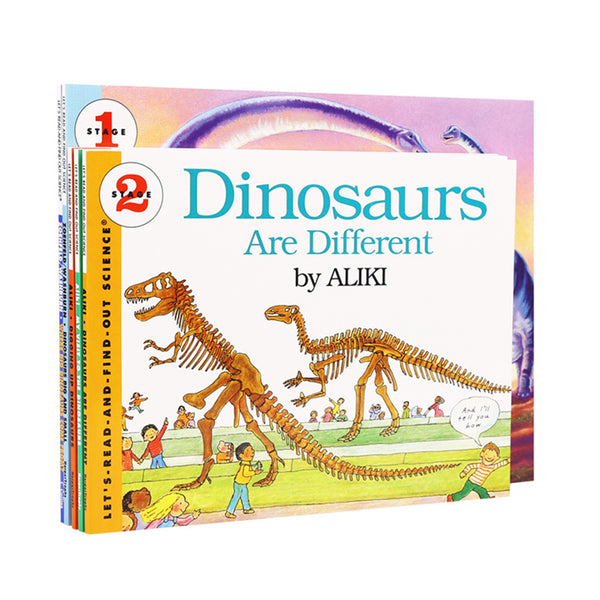 [點讀] Let's read and find out science: Dinosaur 恐龍 英文原版繪本 (5冊)(適合4-12歲)｜STEAM科普讀物教材