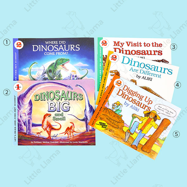 [點讀] Let's read and find out science: Dinosaur 恐龍 英文原版繪本 (5冊)(適合4-12歲)｜STEAM科普讀物教材