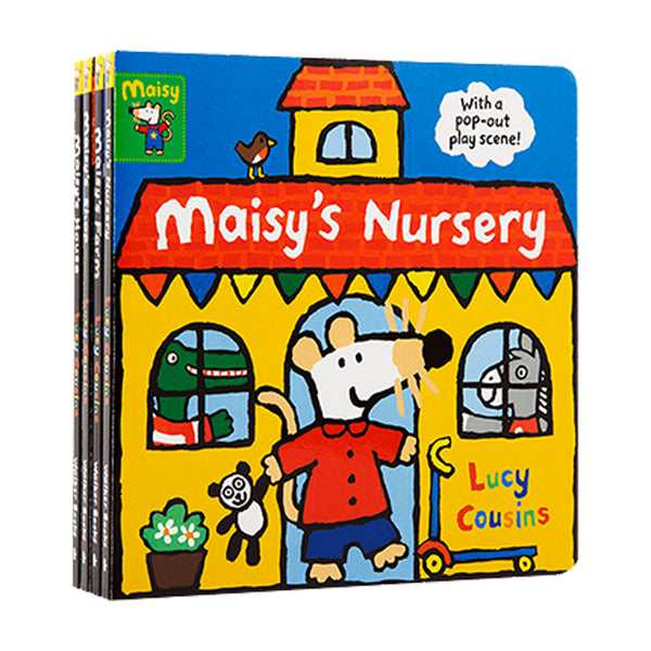 [點讀] Maisy Complete with Durable Play Scene 小鼠波波 DIY 場景紙板書(4本)｜早教立體故事書
