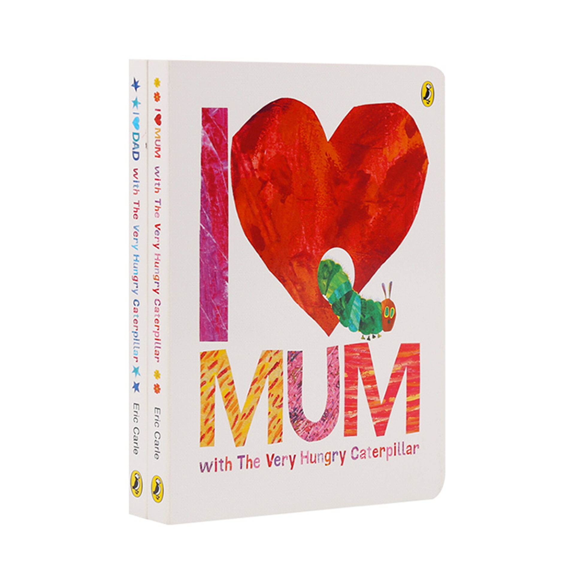[點讀] Eric Carle: I Love Mum & I Love Dad 艾瑞卡爾：我愛媽媽＋我愛爸爸 (2冊)(適合0-3歲)｜早教英語紙板繪本