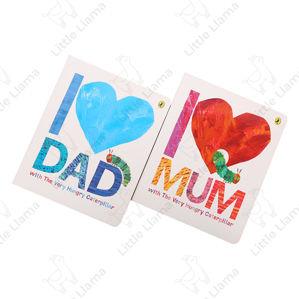 [點讀] Eric Carle: I Love Mum & I Love Dad 艾瑞卡爾：我愛媽媽＋我愛爸爸 (2冊)(適合0-3歲)｜早教英語紙板繪本