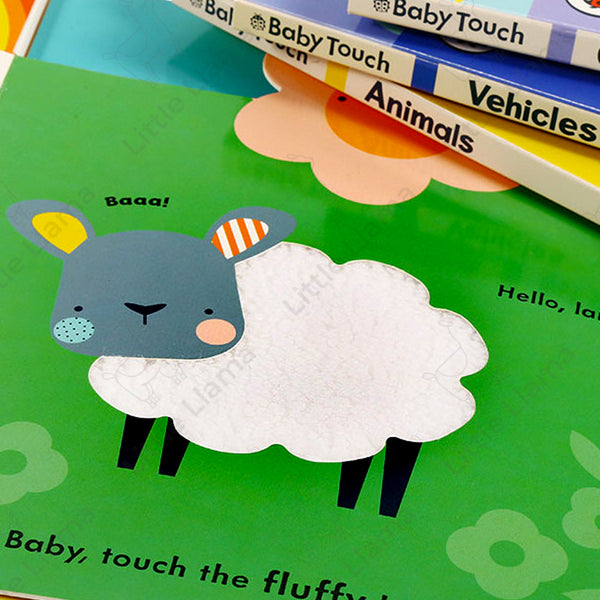 [點讀] Baby Touch 寶寶觸感認知大書 英文機關學習繪本 (4冊) (適合0-5歲)｜早教英文紙板書 蒙特梭利 Montessori