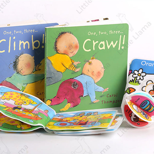 [點讀] Play & Learn Cozy Pack II 寶寶洗澡玩具書 英語益智圖書(粉色袋子)(適合0-5歲)｜早教英文遊戲書