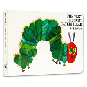 英文原版 Eric Carle 艾瑞卡爾 The Very Hungry Caterpillar 好餓的毛毛蟲英語繪本 (適合0-4歲)｜厚皮紙板機關書 早教學習 - Little Llama 小羊駝雜貨店