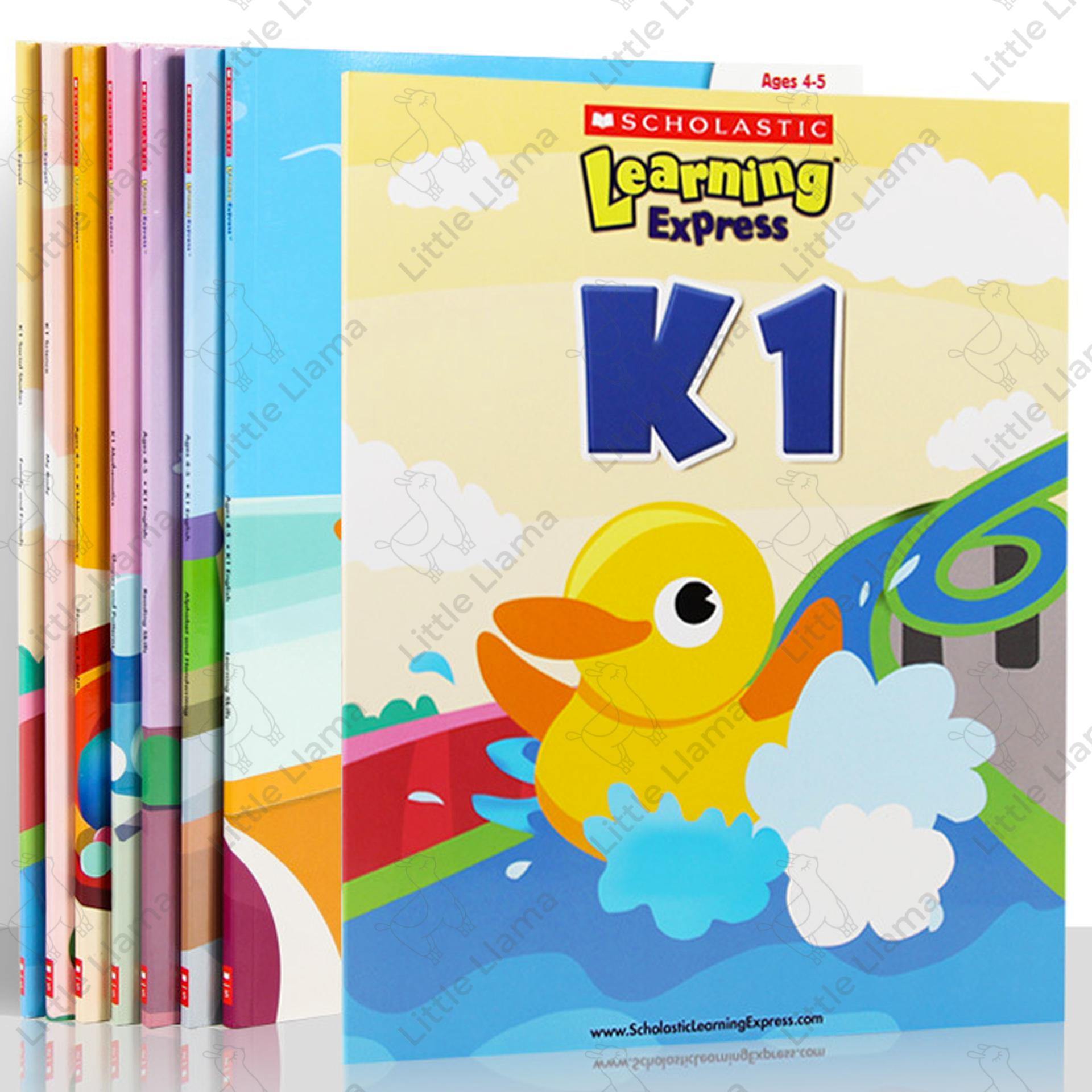 英文原版Scholastic Learning Express K1/K2 學樂幼稚園學生英文數學